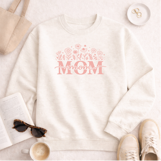 Mom Floral Sweatshirt