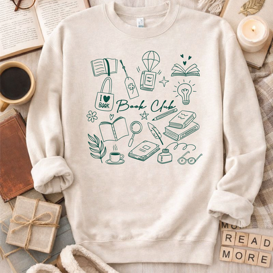 Book Club Sketch Sweatshirt