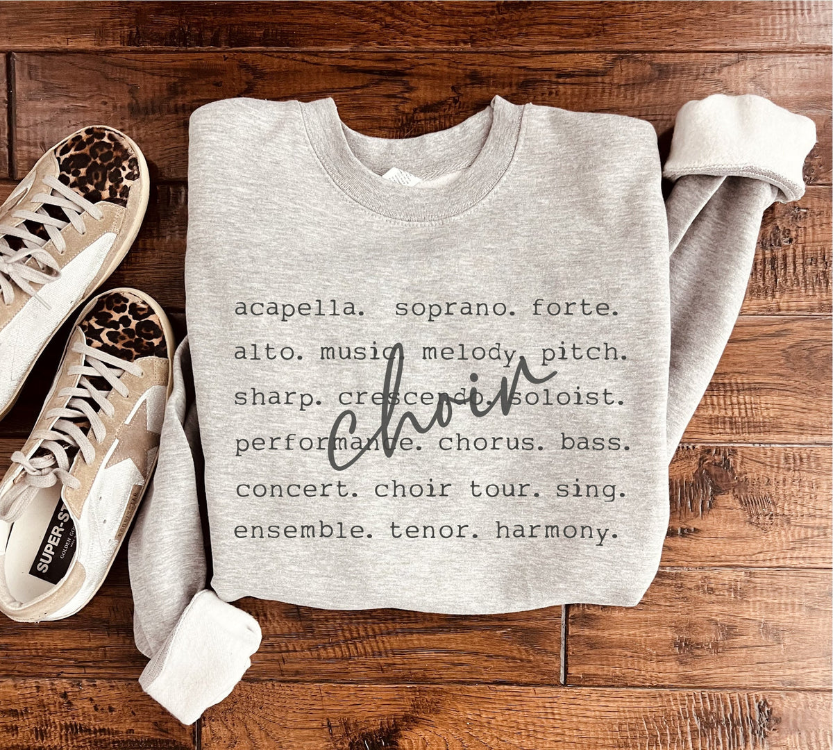 Choir words basic sweatshirt Choir collection Gildan 18000 sweatshirt 