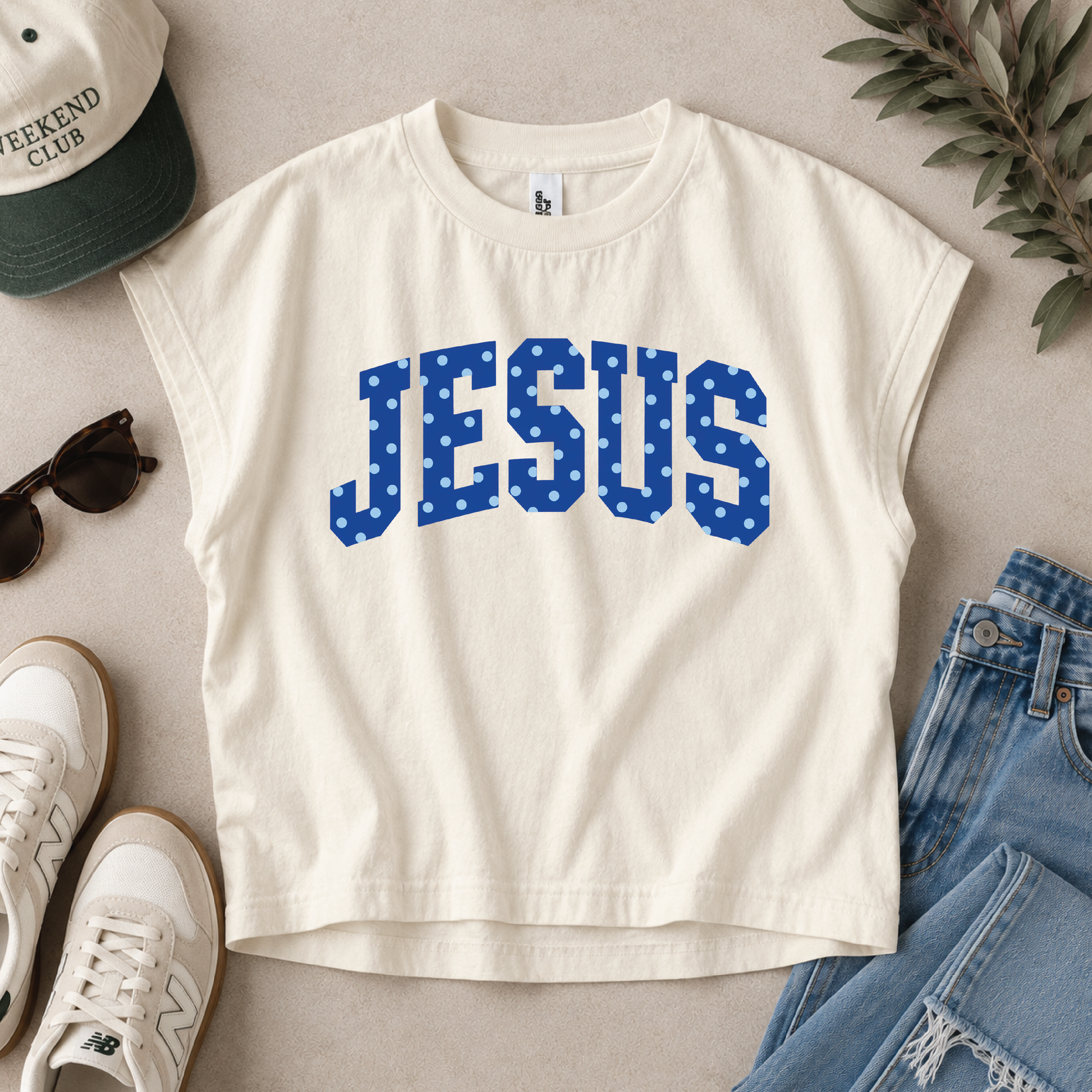 Jesus Crop Boxy Tee Faith american apparel 