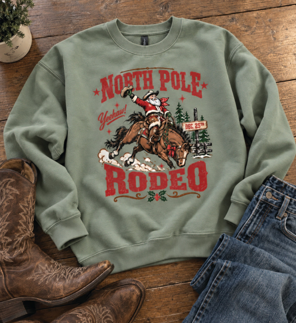 North Pole Rodeo Sweatshirt