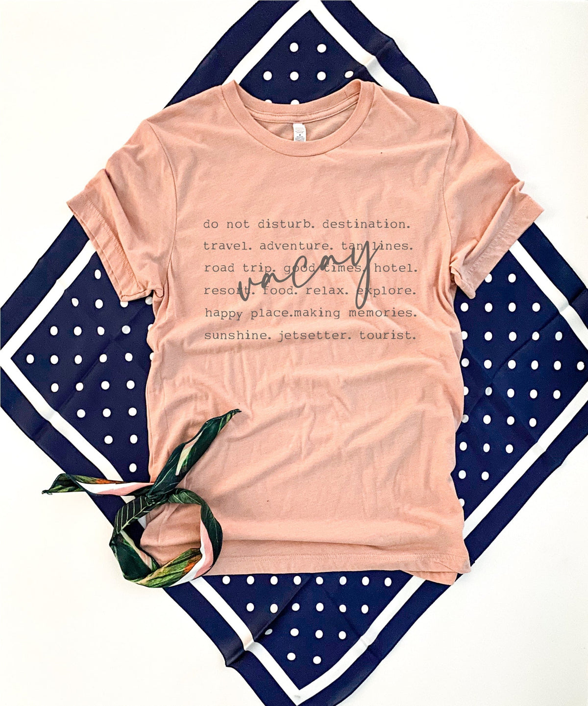 Vacay words tee Vacay mode Bella canvas 3001 
